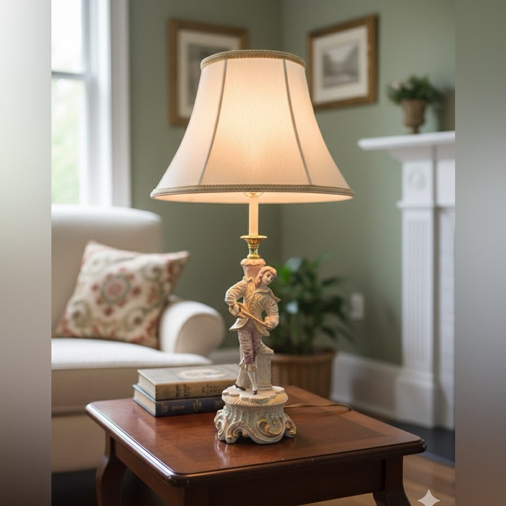 Vintage Italian Working Lamp (Base Only): Imperfections Noted